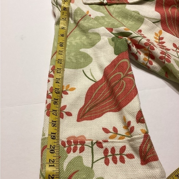 Painted Pony Woven Tapestry Bright Floral Print Blazer - Picture 8 of 11